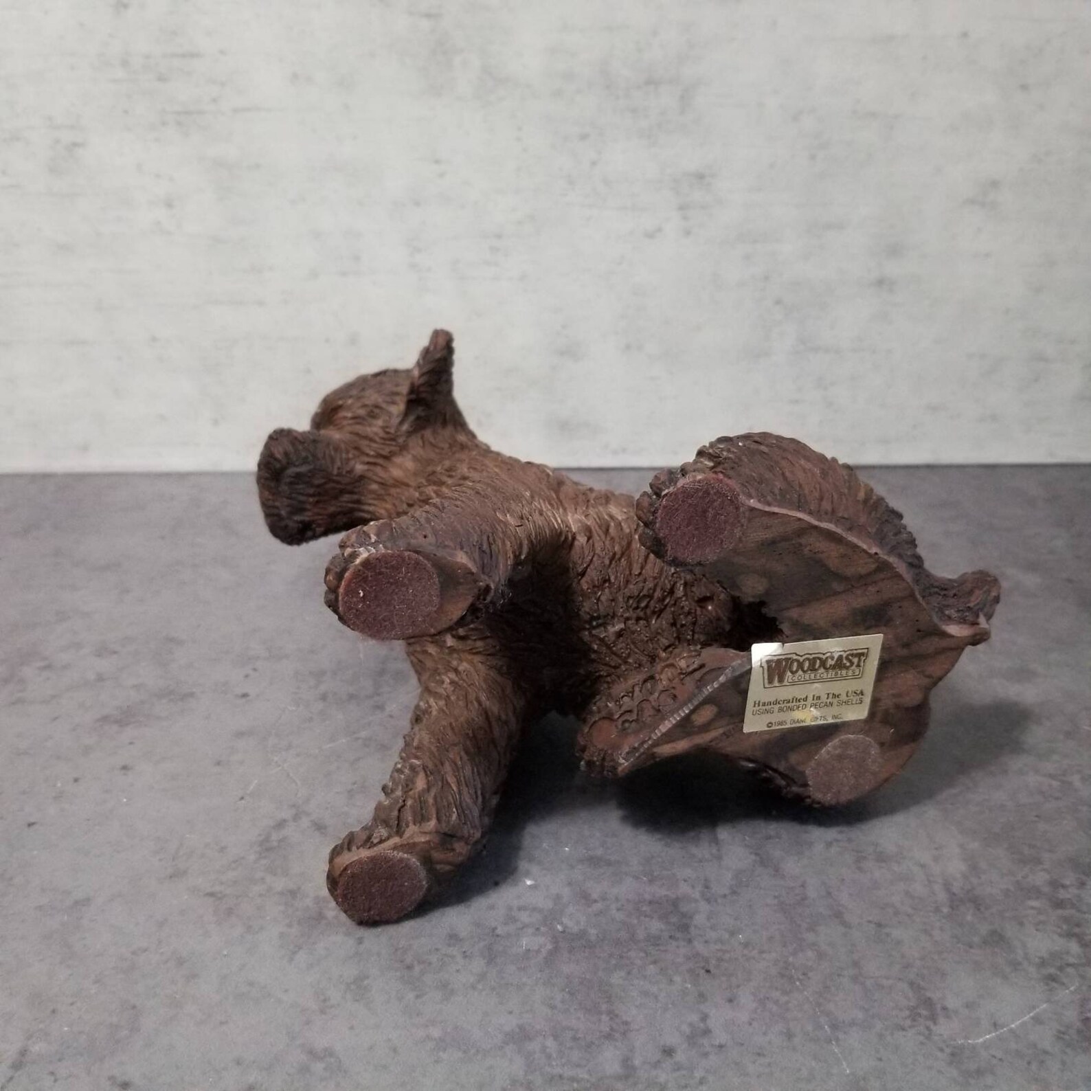 Woodcast Collectibles Pecan Shell Dog Sculpture Etsy