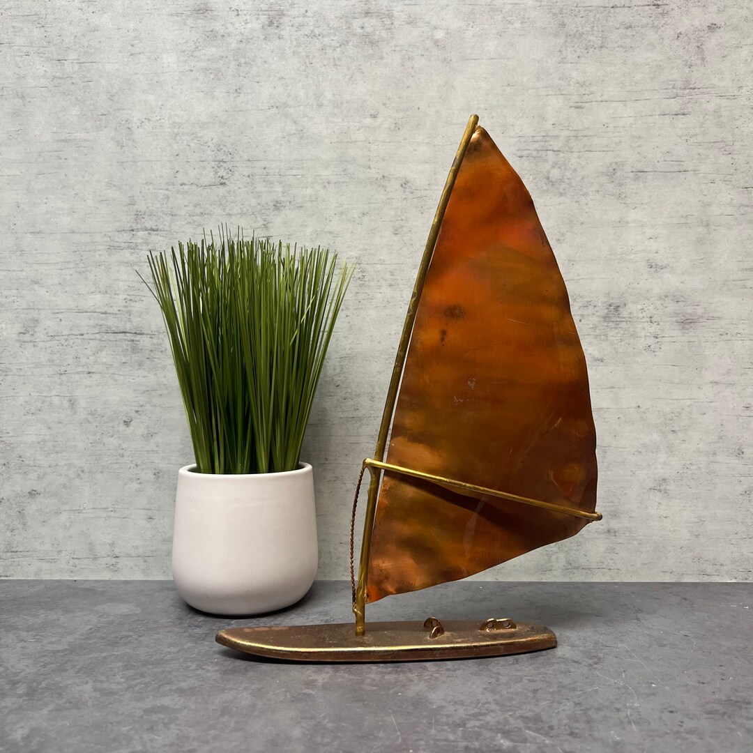 Ken Tatyrek Brass Windsurfer Sculpture Etsy