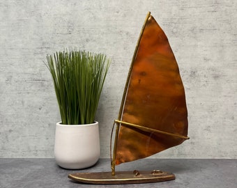 Ken Tatyrek Brass Windsurfer Sculpture