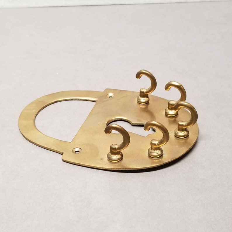 Brass Padlock Key Hook image 3