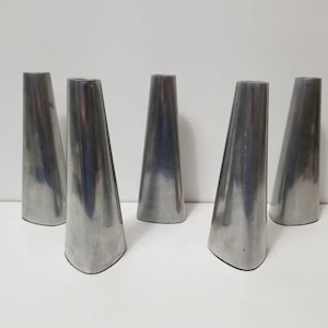 Silver Metal Ikea Candlesticks - Set of 5