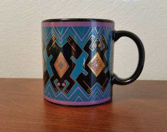 Folkloric Frogs Mug - Laurel Burch