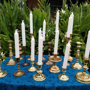 Choose Your Quantity Assorted Brass Candlesticks Free Shipping afbeelding 9