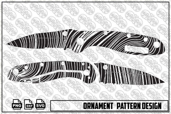 Ornamental Pattern Design, Decorative Laser Engraving SVG