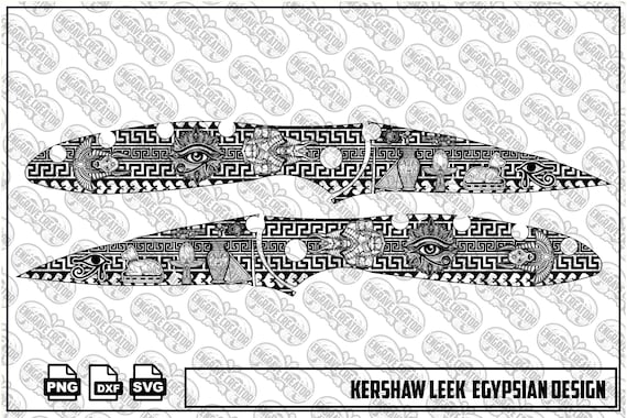 Egyptian Folding Knife Leaser Engraving Design SVG PNG Digital File