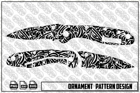 Ornamental Pattern Design, Decorative Laser Engraving SVG