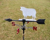 Vintage Weathervane - Bull Weather Vane - Farmhouse Decor - Cow Collector - Primitive Weathervane - Antique Weather Vane
