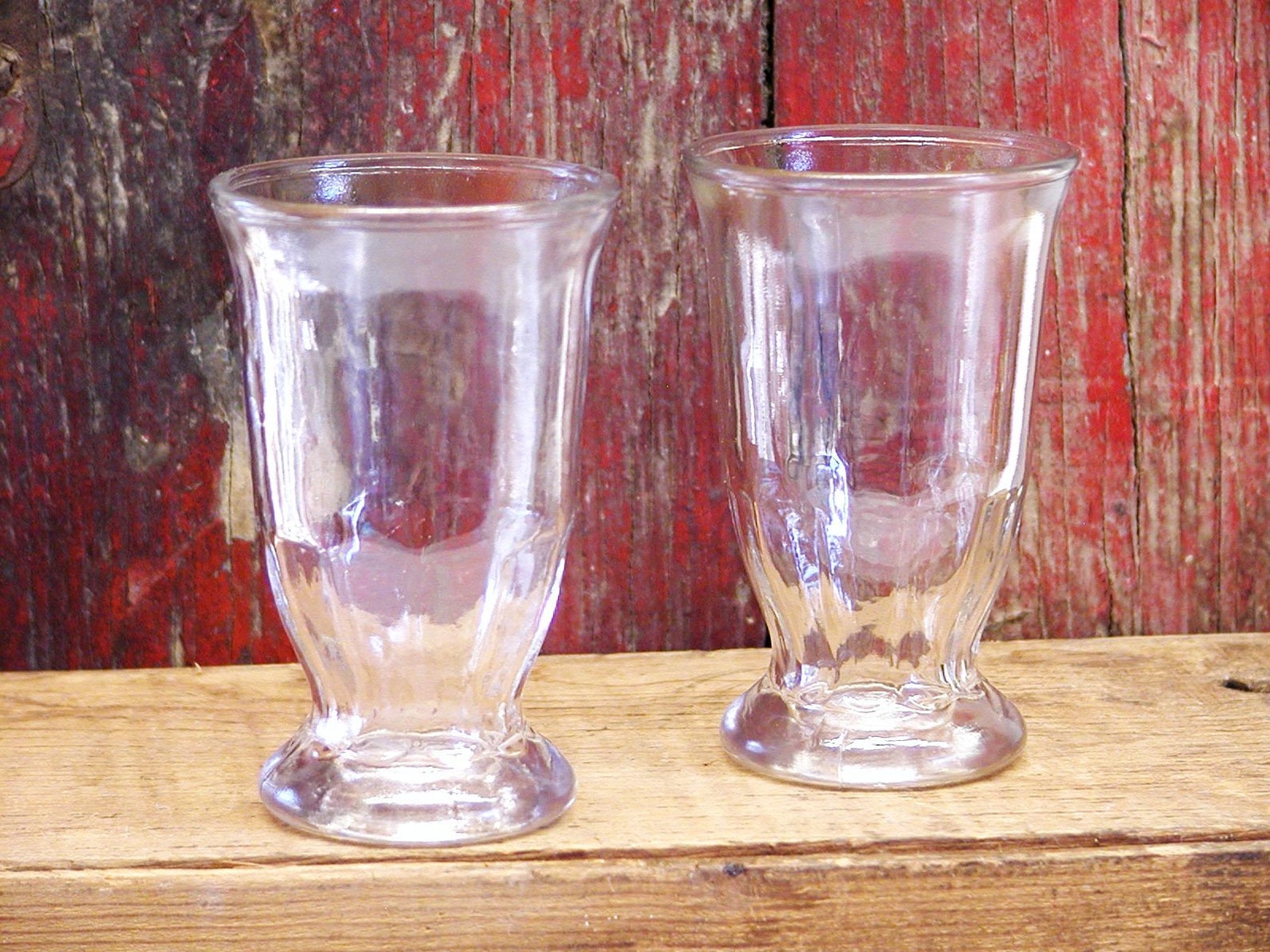 Vintage Glass Dessert Cups Pair Dessert Glasses replacement Etsy