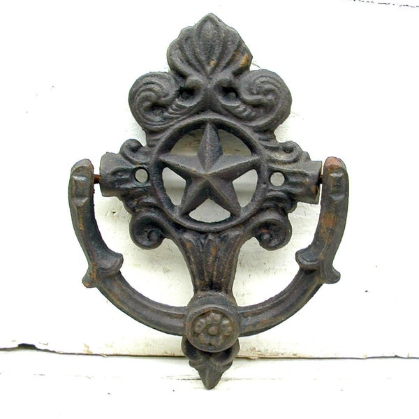 Garden Gifts - Cottage Door Knocker - Potting Shed Decor - Cast Iron Garden Art - Unique Gift - Garden and Deck Decor