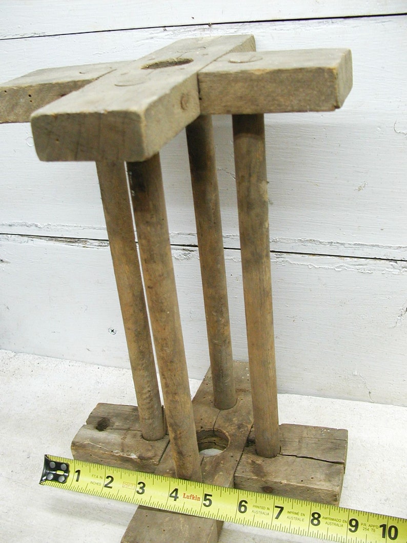 Rope Winder Amish Decor Vintage Wooden Spool Winder Rope Spool Unique Project Piece Perfectly Primitive