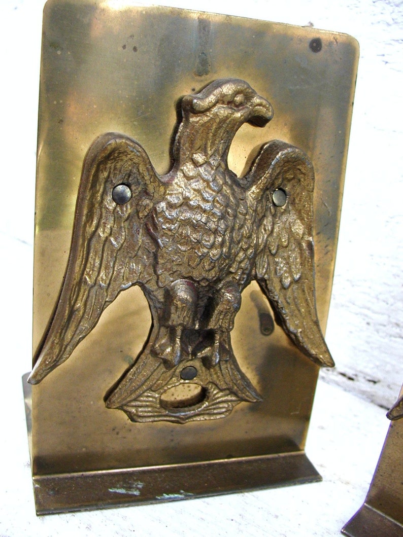 brass eagle bookends brass eagle bookends