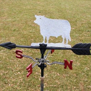 Vintage Bull Weathervane: Restored Farmhouse Decor