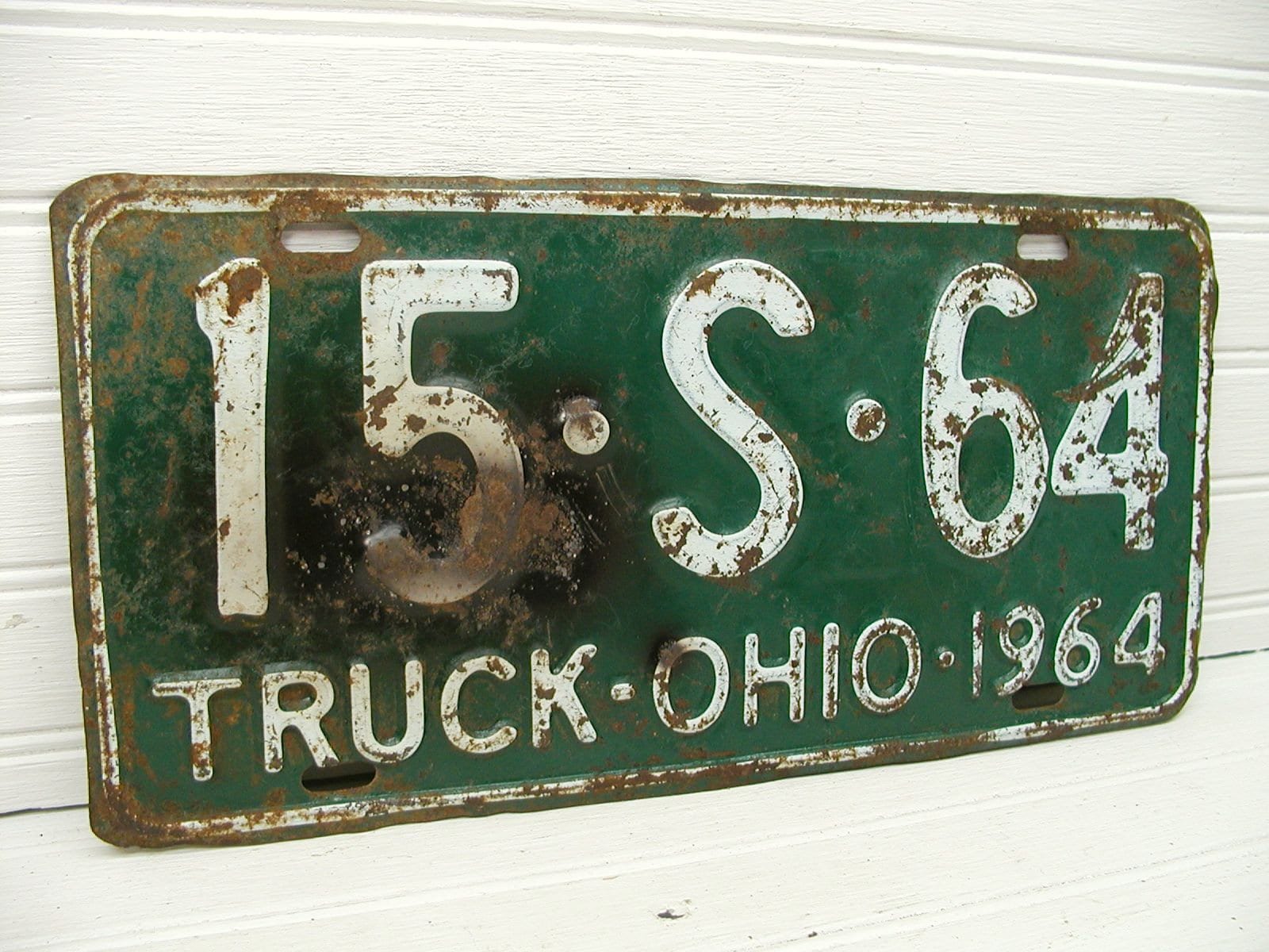 Ohio License Tag Ohio License Plate Truck 1964 15S64 Etsy