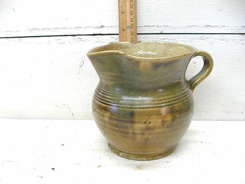 Glazed Pottery Pitcher Jugtown Ware Pottery Jugtown Pottery Etsy