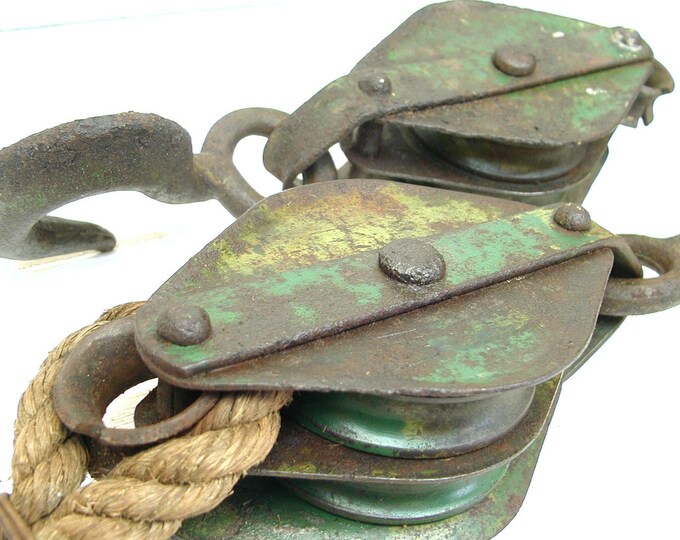 Industrial Pulleys Metal Pulleys Matched Pair Industrial Etsy