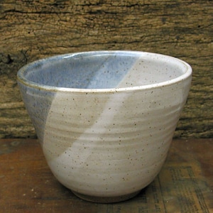 Glazed Pottery Bowl - Beach Theme Decor - Studio Pottery Bowl in Blue - Signed - Earth Tones - Ocean Colors