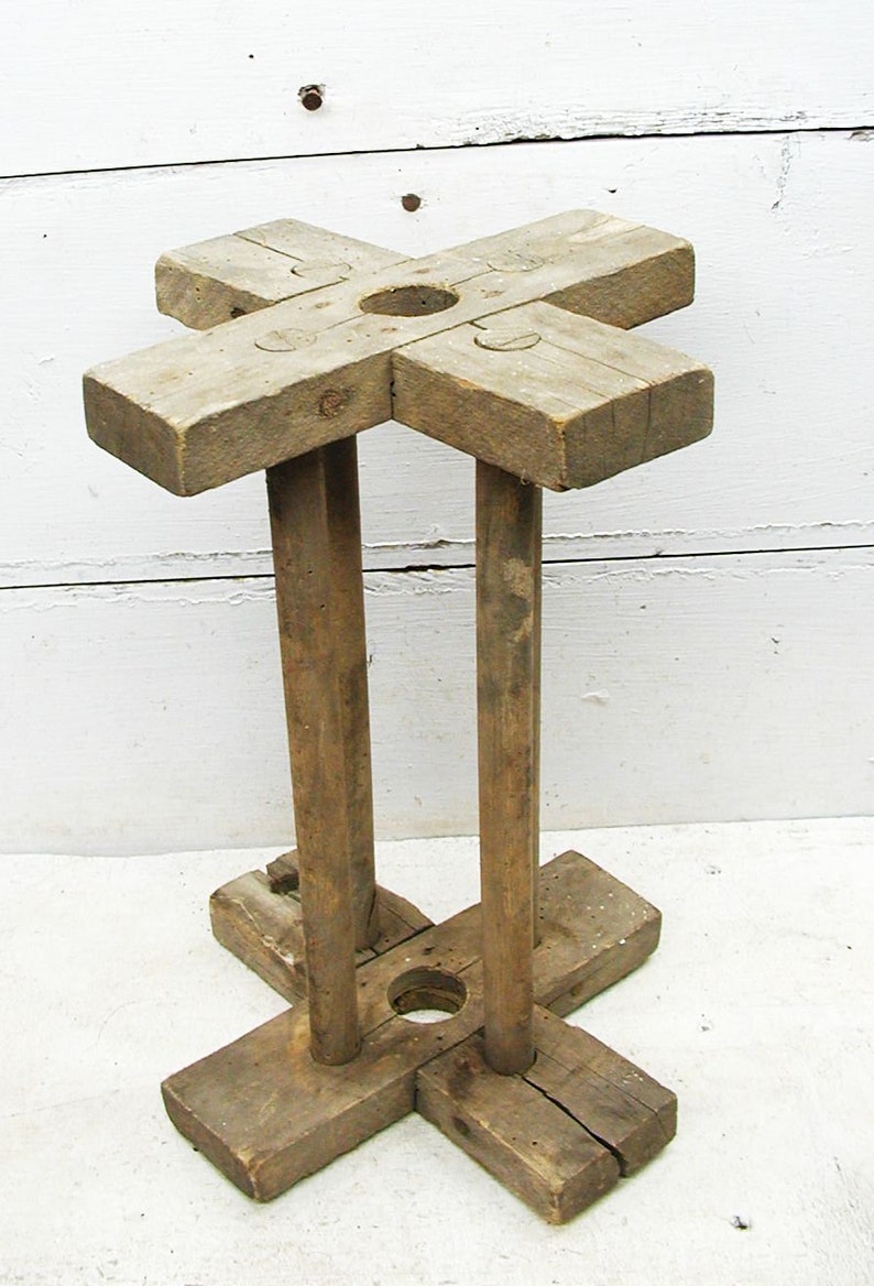 Rope Winder Amish Decor Vintage Wooden Spool Winder Rope Spool Unique Project Piece Perfectly Primitive