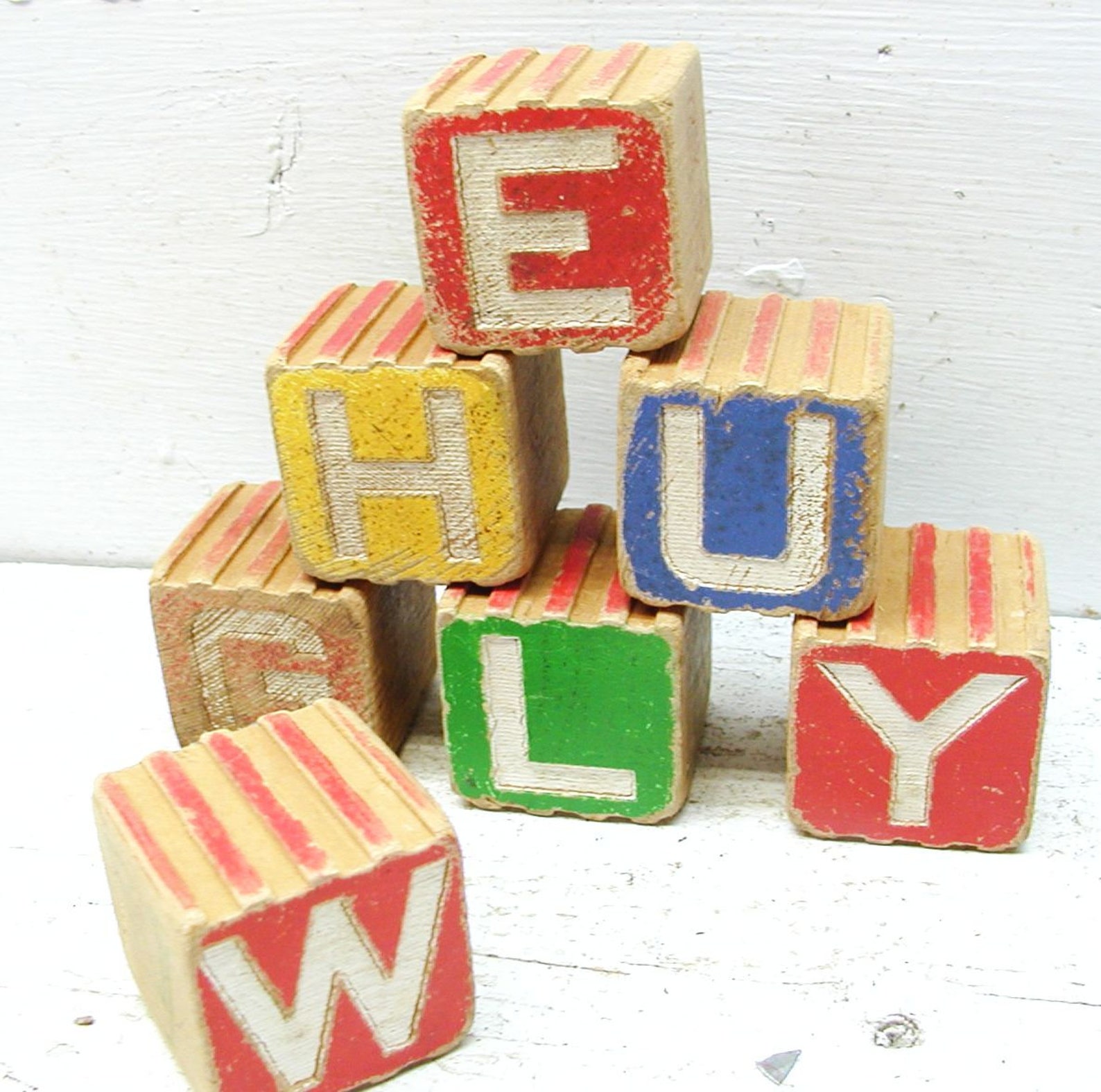 Vintage Wooden Blocks / Letter Blocks / Animal Blocks / Toy Etsy