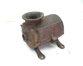 Vintage Tobacco Chopper - Tobacco Grinder - Shell Only - Lamp Project - Great Patina - Perfectly Primitive