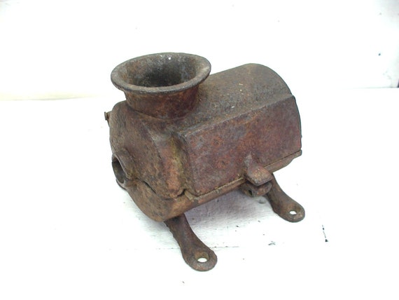 Vintage Tobacco Chopper - Tobacco Grinder - Shell Only - Lamp Project -  Great Patina - Perfectly Primitive