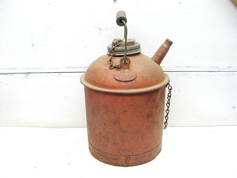 Vintage Eagle Gas Can 1 Gallon Industrial Decor Awesome Etsy
