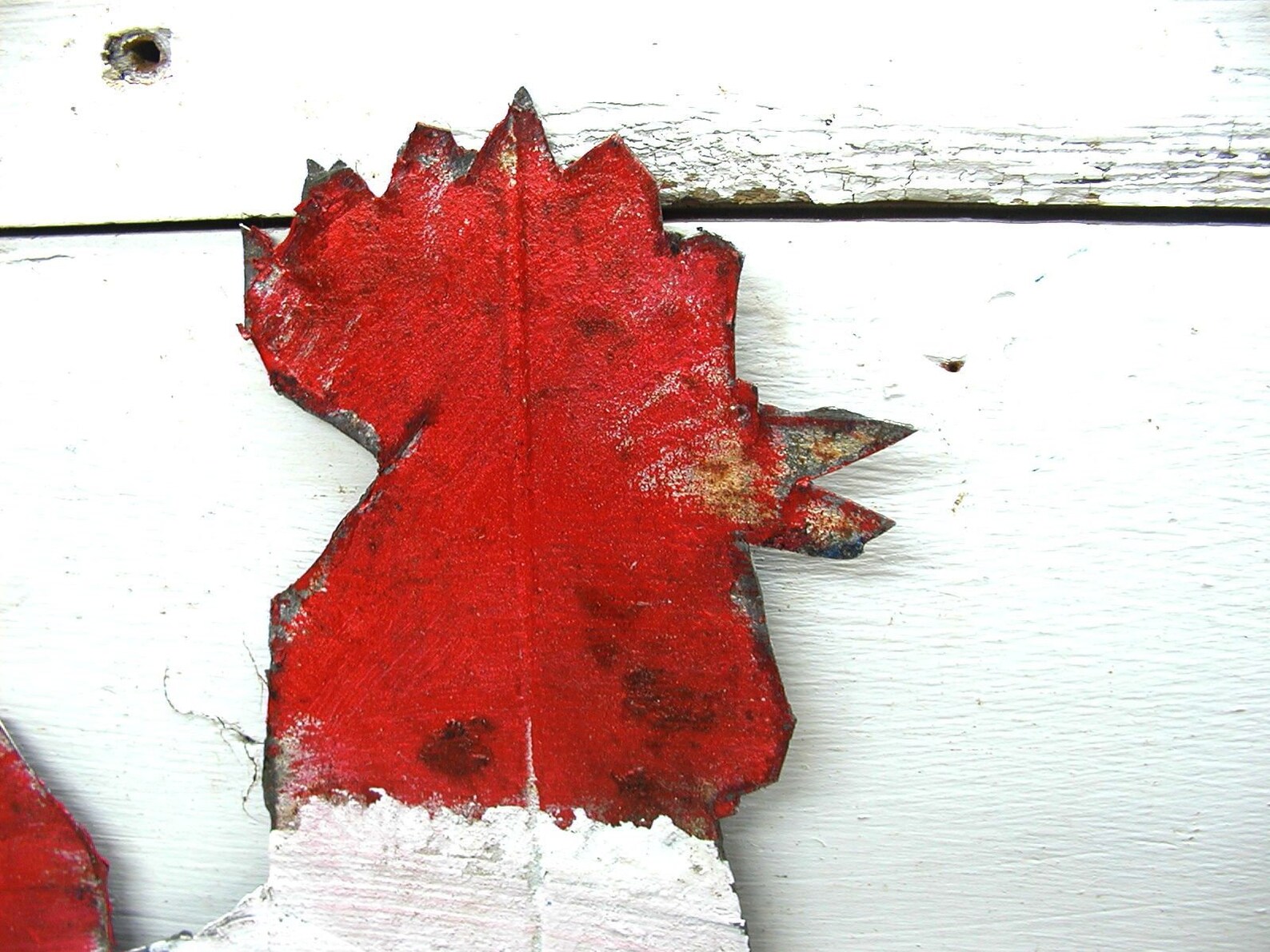 Rough Cut Tin Rooster Red White Blue Wall Decor July 4th Etsy