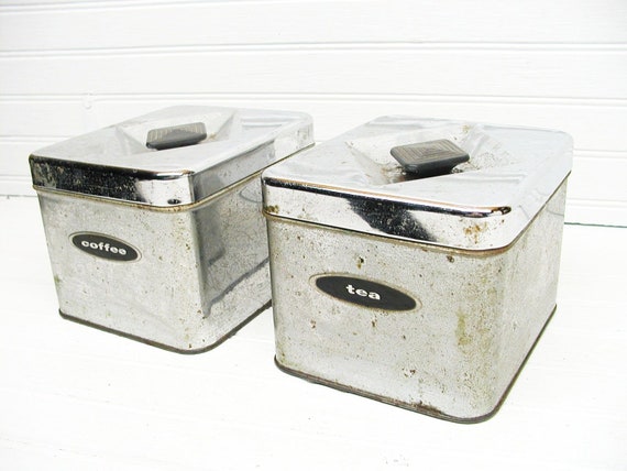 industrial tea and coffee canisters