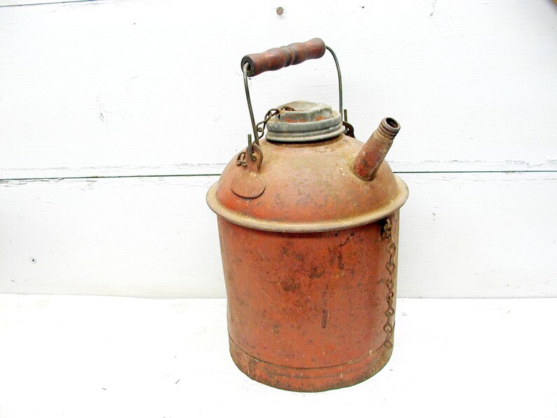 Vintage Eagle Gas Can 1 Gallon Industrial Decor Awesome Etsy