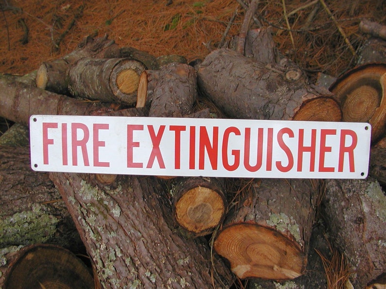 Vintage Fire Extinguisher Sign Fireman FireFighter Gift Metal Etsy