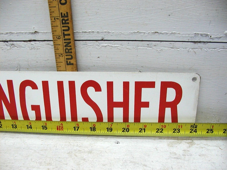 Vintage Fire Extinguisher Sign Fireman FireFighter Gift Metal Etsy