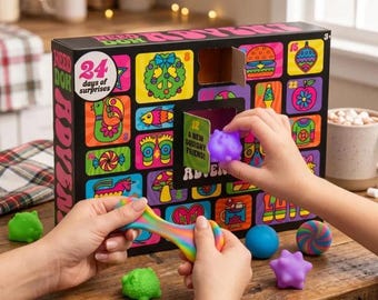 Kids Holiday Advent Calendar Squishy Toy