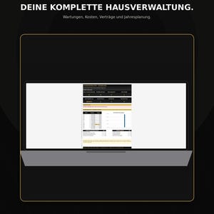 Home Manager Excel (German) | Home Maintenance Plan, Repairs, Costs, Contracts, Equipment & Consumption | Homeowner Planner image 5