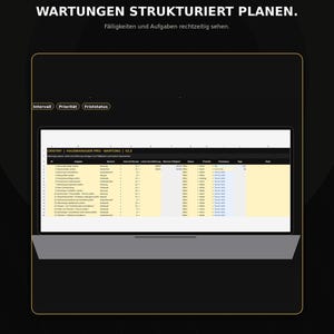 Home Manager Excel (German) | Home Maintenance Plan, Repairs, Costs, Contracts, Equipment & Consumption | Homeowner Planner image 6