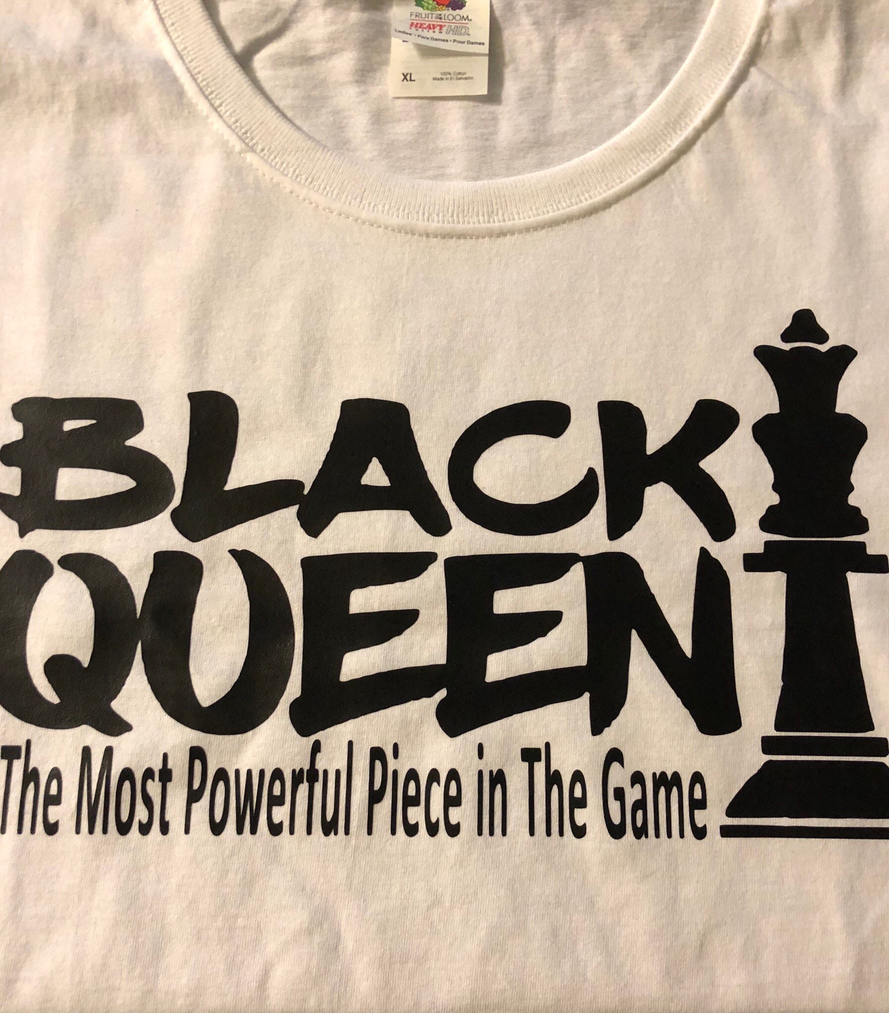 Black Queen The Most Powerful Piece For Chess T-Shirt
