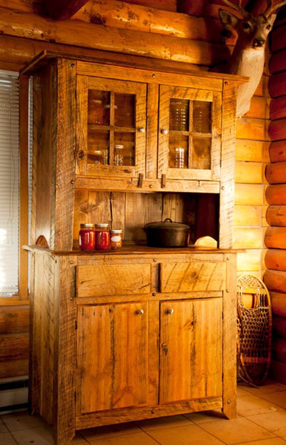 Items similar to Custom rustic barn wood hutch or pie safe on Etsy