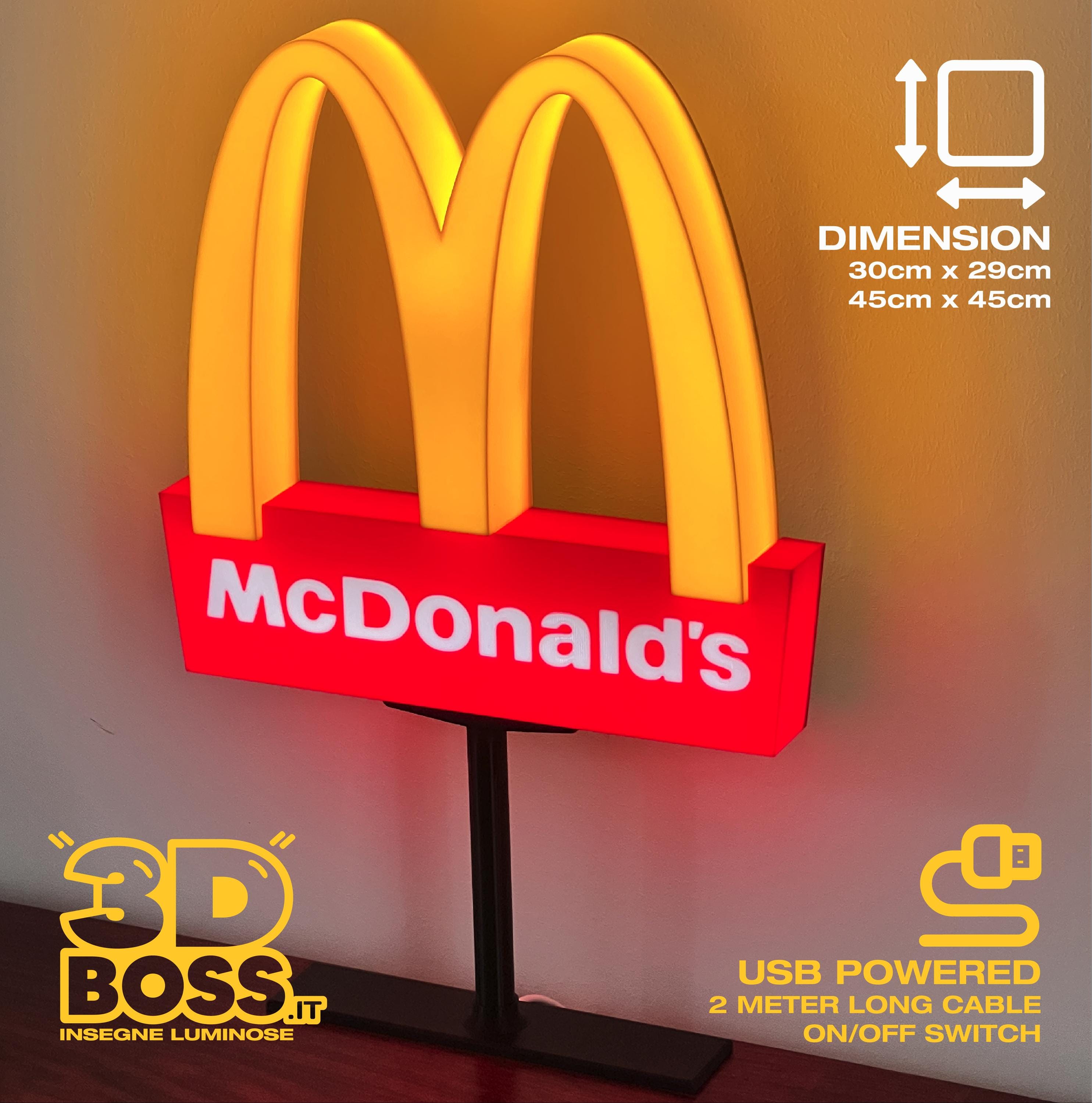Mcdonalds Led Sign - Etsy
