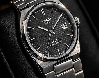 Tissot PRX 40 mm Automatisch Herenhorloge – Roestvrij Staal Zwarte Wijzerplaat