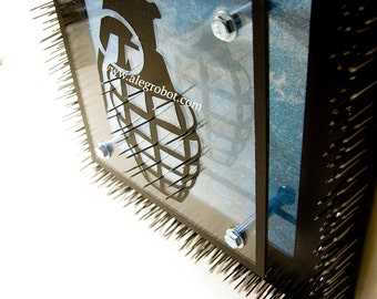 Pinhead Hellraiser Grenade - mixed media painting - Artist Variation Limited Edition 17/79 - metal