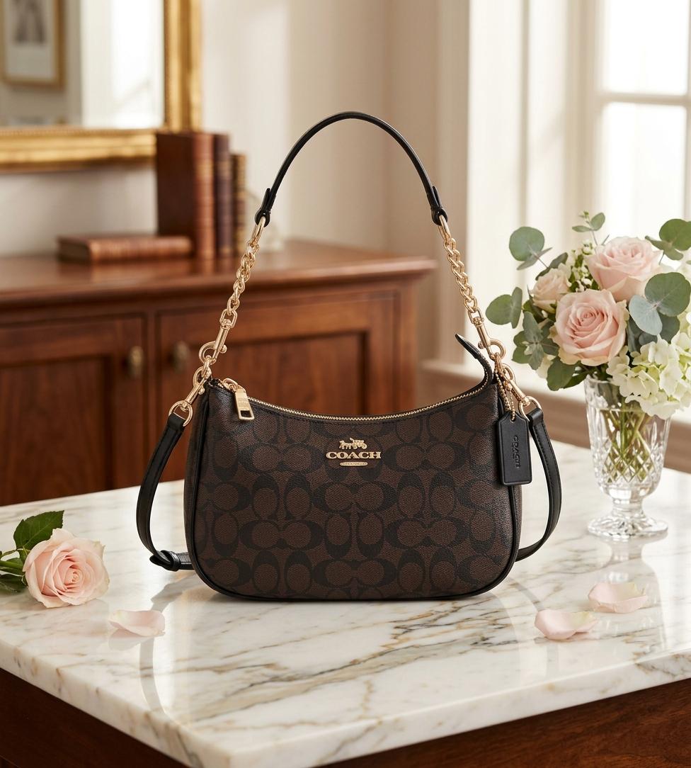 バッグ COACH Signature Hobo Shoulder Bag Canvas Vintage Coach Hobo Canvas Bag - Etsy
