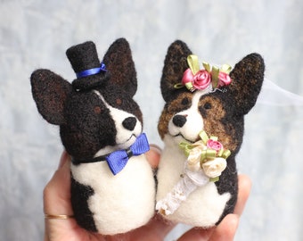 Custom Cake Toppers -Needle Felted Pet Portrait Cake Topper