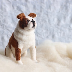 CUSTOM Felt Pet Portrait: Tiny Felt Dogs, Cats and Critters to Match Your Pet. Made with 100% wool. Short Fur