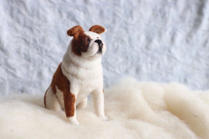 CUSTOM Felt Pet Portrait: Tiny Felt Dogs, Cats and Critters to Match Your Pet. Made with 100% wool. Short Fur