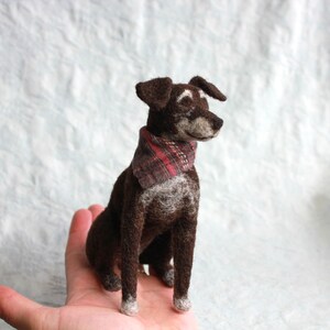 CUSTOM Felt Pet Portrait: Tiny Felt Dogs, Cats and Critters to Match Your Pet. Made with 100% wool. image 5