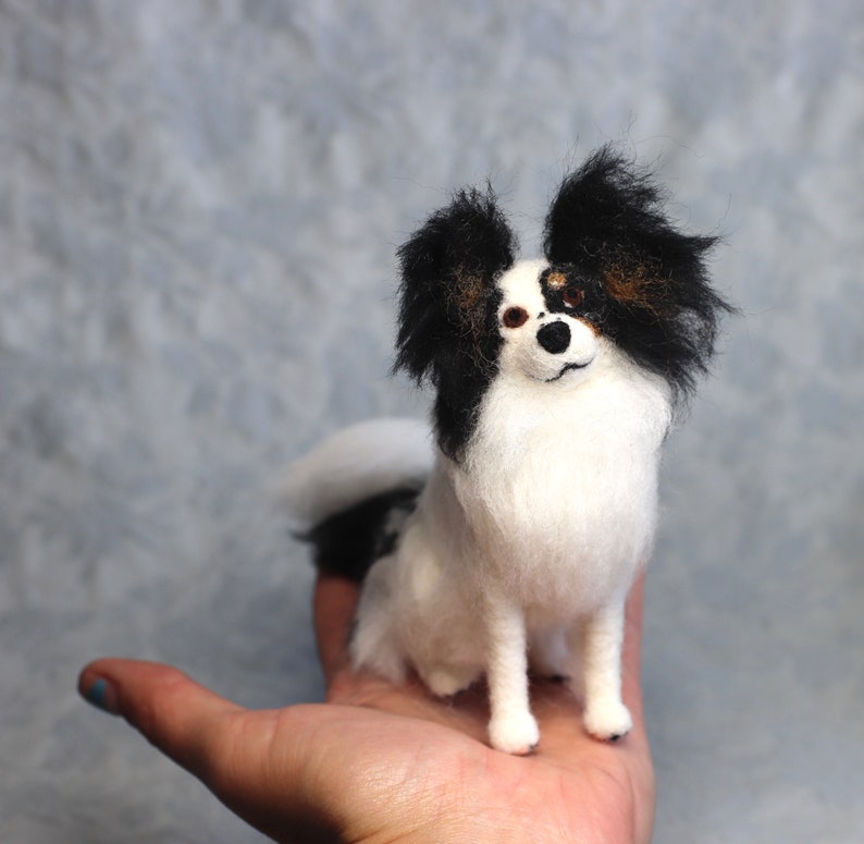 CUSTOM Felt Pet Portrait: Tiny Felt Dogs, Cats and Critters to Match Your Pet. Made with 100% wool. Fluffy Fur