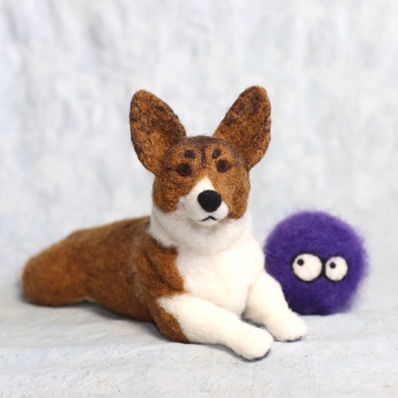 CUSTOM Felt Pet Portrait: Tiny Felt Dogs, Cats and Critters to Match Your Pet. Made with 100% wool. image 9