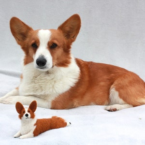 CUSTOM Felt Pet Portrait: Tiny Felt Dogs, Cats and Critters to Match Your Pet. Made with 100% wool. image 6