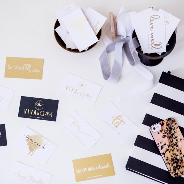 100+ Gouden Folie Visitekaartjes