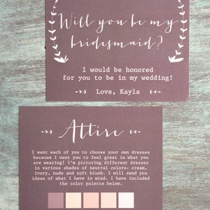¿Serás mi tarjeta de atuendo de invitación de dama de honor