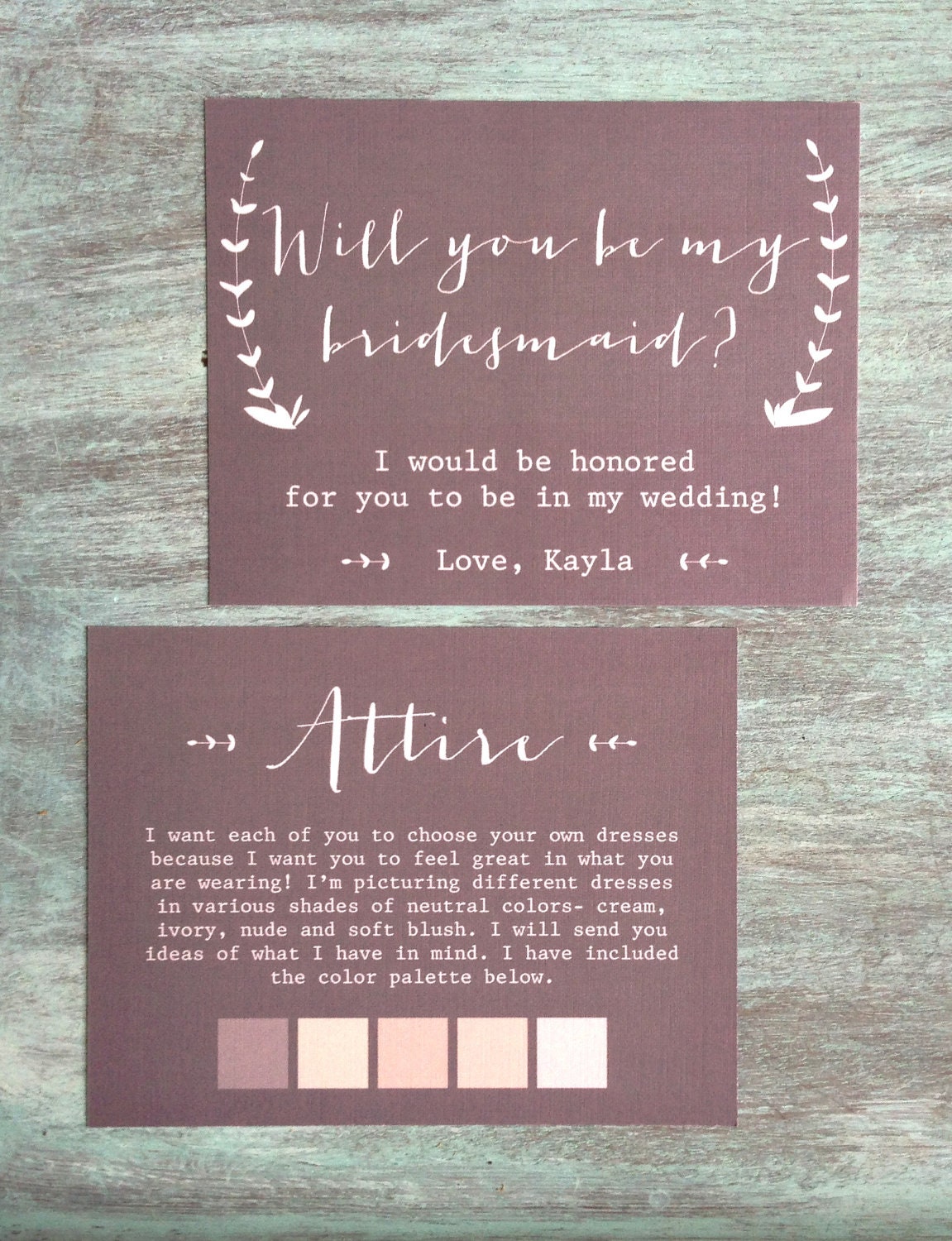 Bridesmaid invitation deals