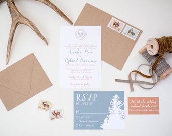 Ranch Custom Wedding Invitation Suite